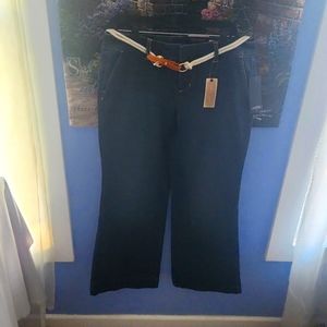 Tommy Hilfiger Midrise Blue Jeans w/ White Rope Belt